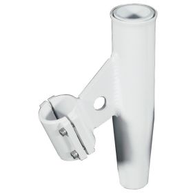 Lee's Clamp-On Rod Holder - White Aluminum - Vertical Mount - Fits 1.050 O.D. Pipe