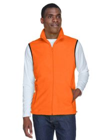 Adult 8 oz. Fleece Vest - SAFETY ORANGE - S (Color: SAFETY ORANGE, size: 2XL)