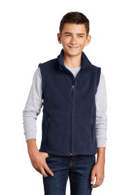 Port Authority Youth Value Fleece Vest Y219 (Color: True Navy, size: S)