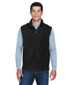 CORE365 88191T Men's Tall Journey Fleece Vest (Color: Black, size: 4XT)